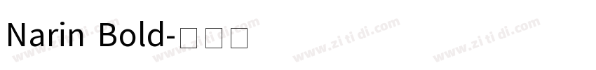 Narin Bold字体转换